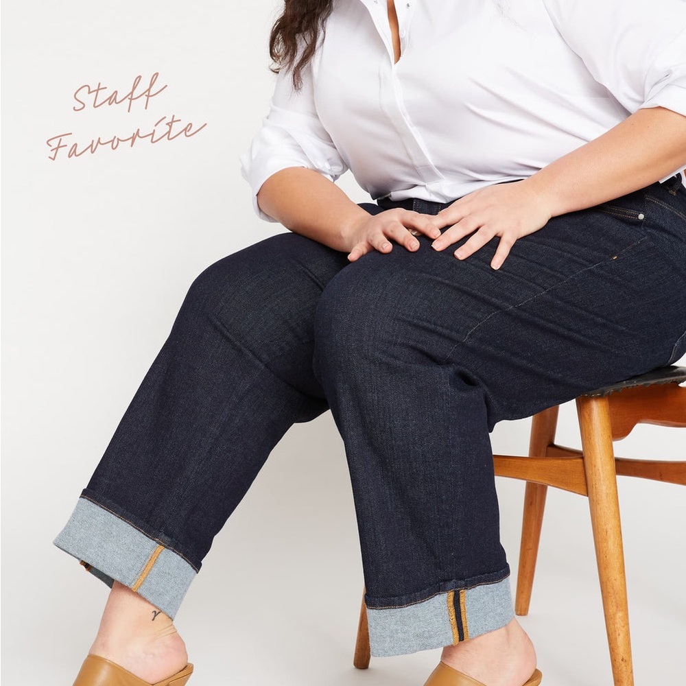 Universal Standard Dark Indigo Straight Leg Jeans